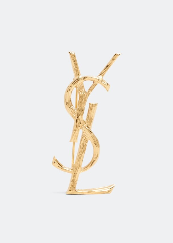 

Серьги SAINT LAURENT Opyum brooch, золотой