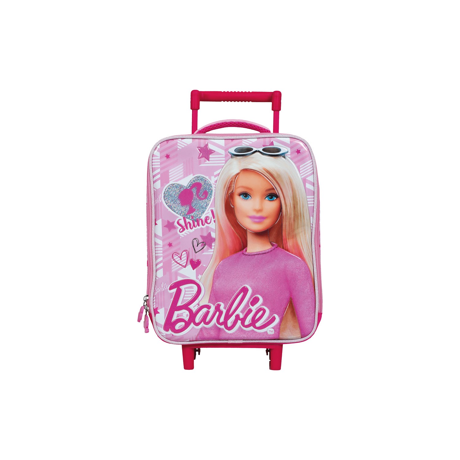 Рюкзак Barbie на колесиках 5043, розовый рюкзак для девочек на колесиках школьный рюкзак на колесиках с принтом в виде кошки
