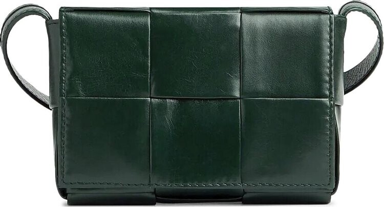 

Сумка Bottega Veneta Mini Cassette Bag Raintree/Silver, серый
