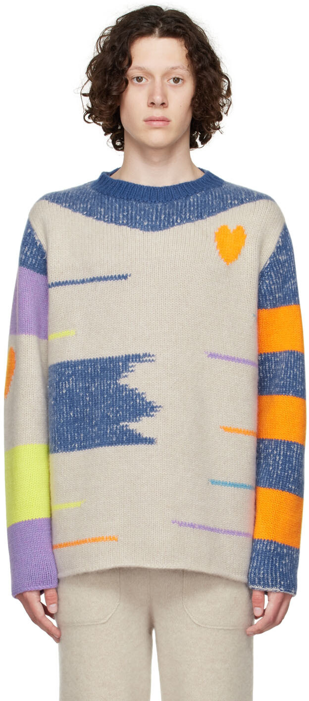

Off-White кашемировый свитер The Elder Statesman, Серый