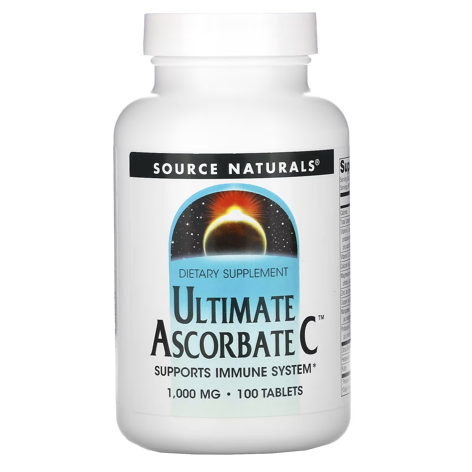Source Naturals Ultimate Ascorbate C 1000 мг, 100 таблеток source naturals c 1000 100 таблеток