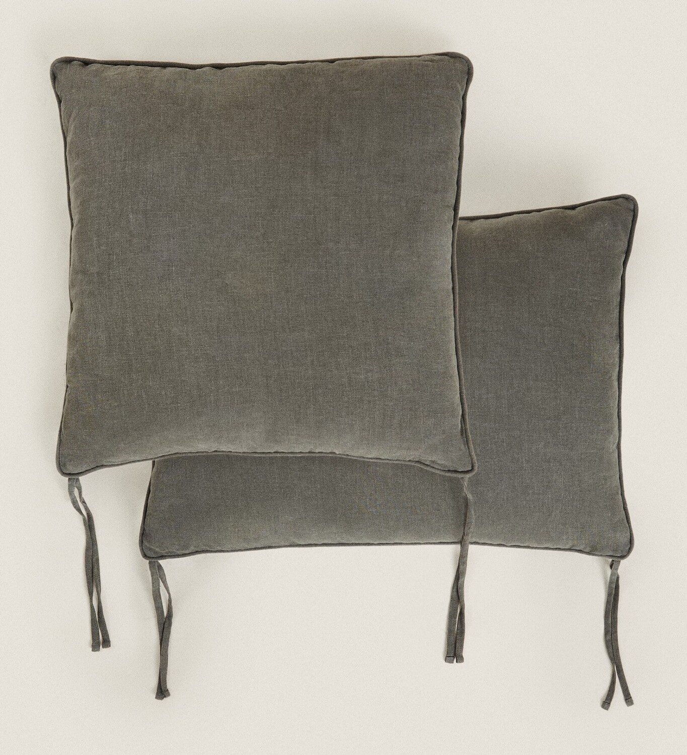 

Подушка для спинки Zara Home Linen Back, серый