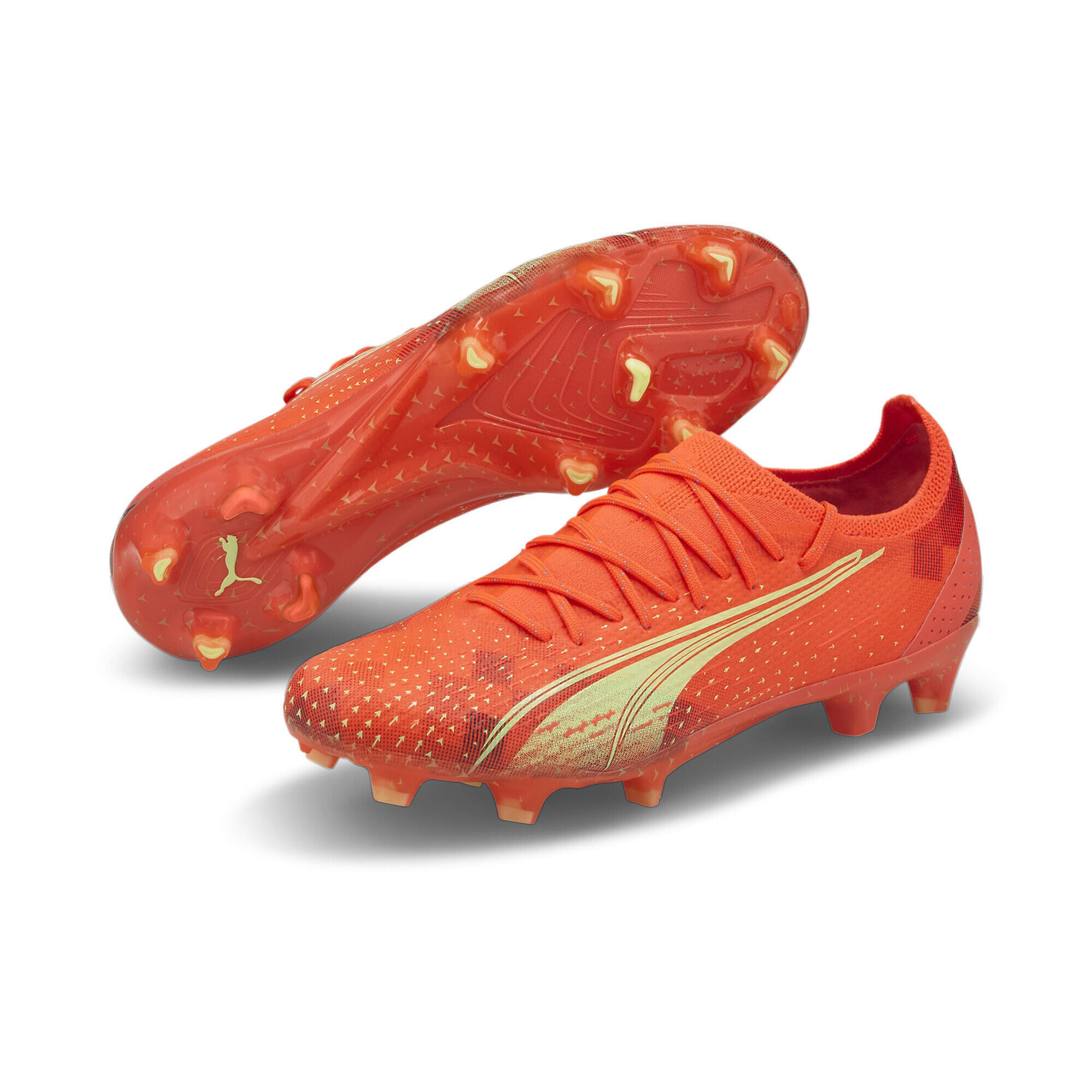 

Женские футбольные бутсы ULTRA Ultimate FG/AG PUMA, кораллово-красный/черный/манго