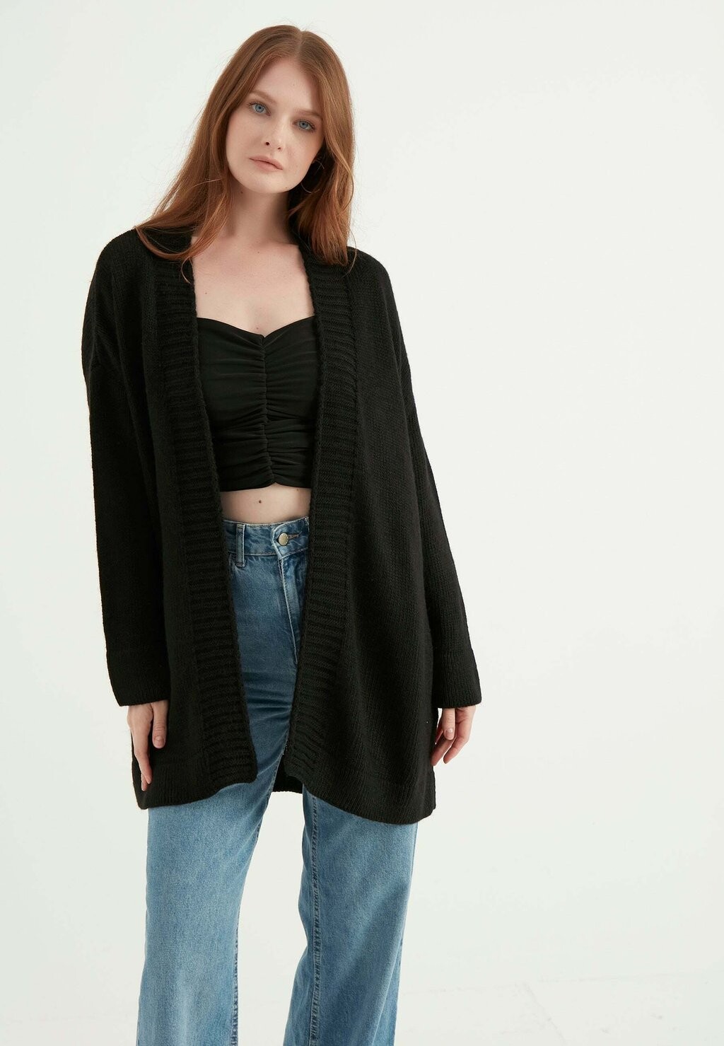 

Кардиган Basic Long Herita, черный