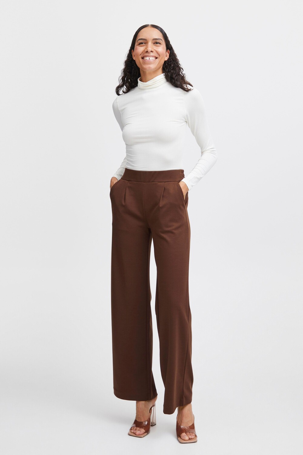 

Брюки b.young Stoffhose BYRIZETTA 2 WIDE PANTS 2 20812847, коричневый