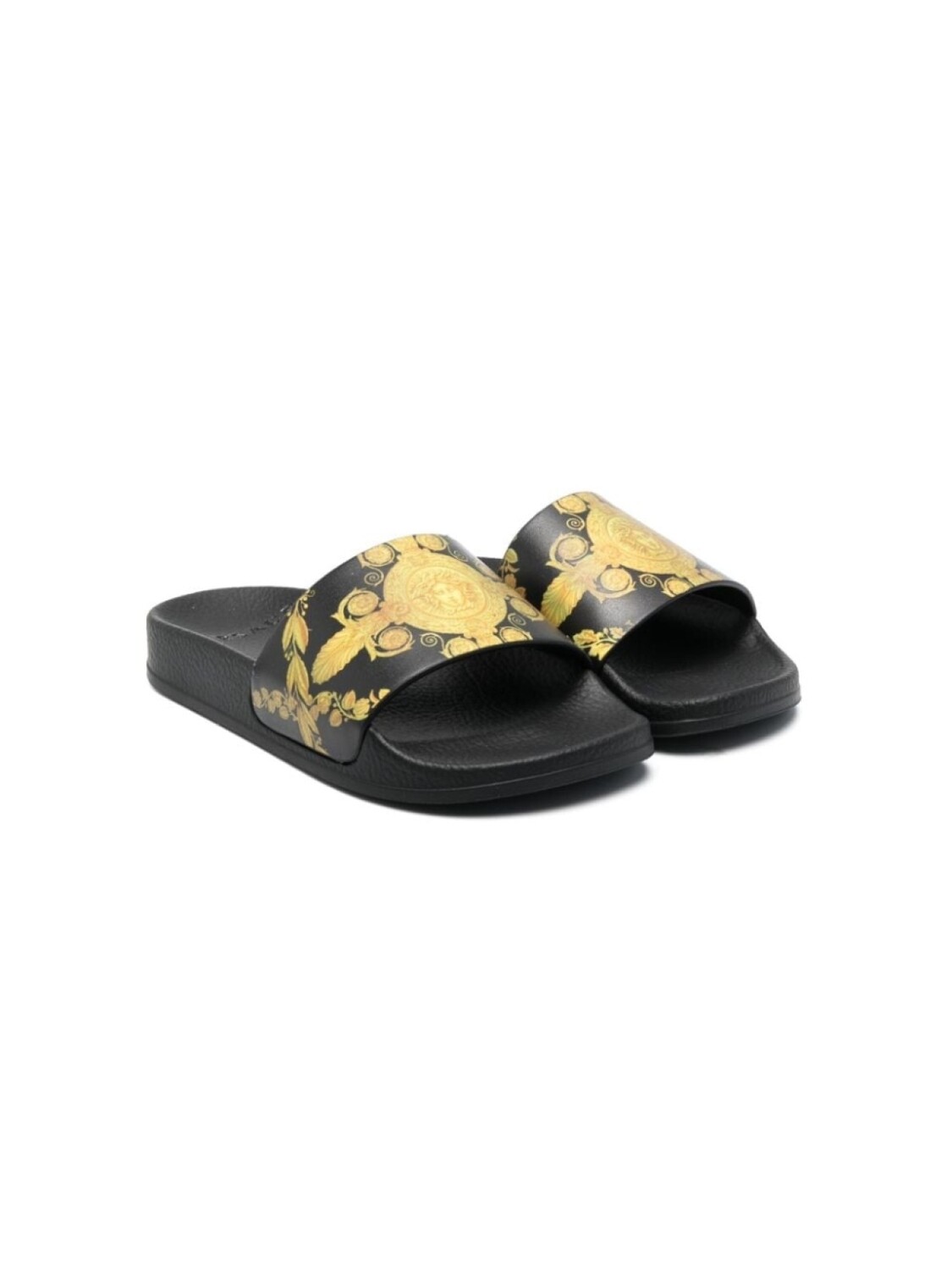 

Versace Kids шлепанцы с принтом Medusa, черный
