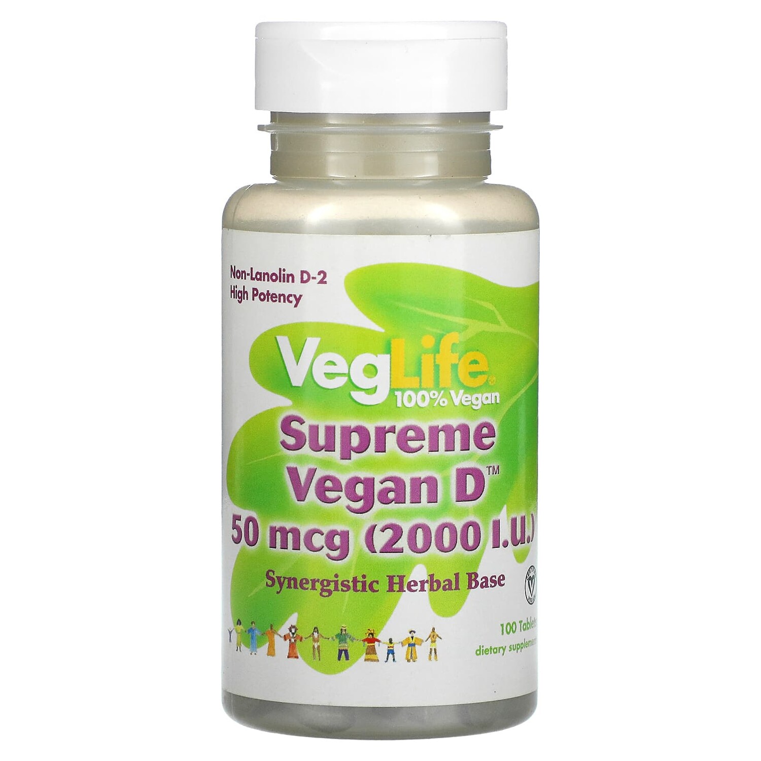 

Supreme Vegan D, 2000 МЕ, 100 таблеток, VegLife