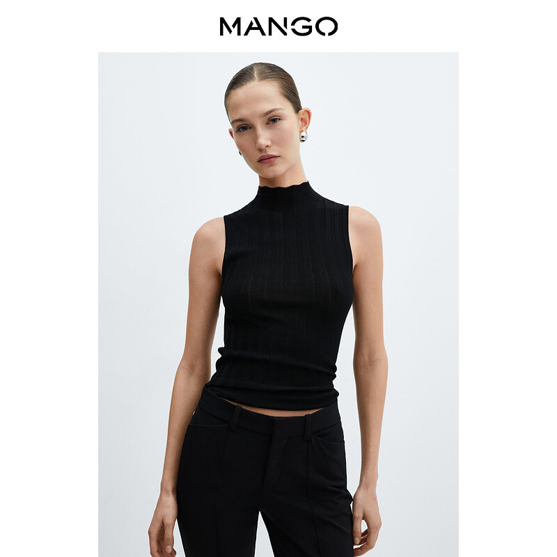 

Женский топ Mango с открытыми плечами, черный