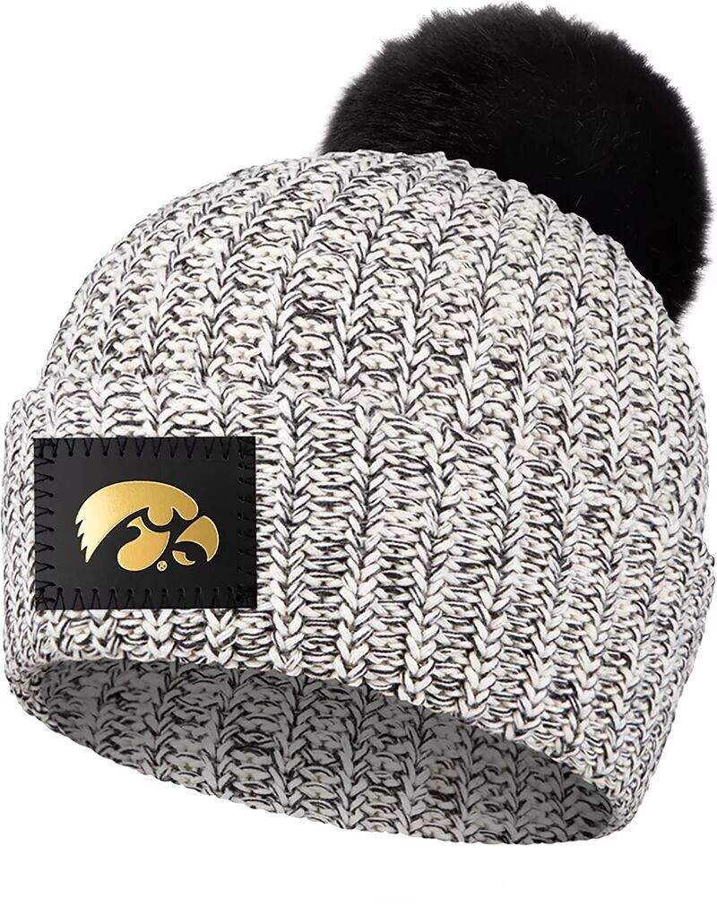 

Серая вязаная шапка с помпоном Love Your Melon Iowa Hawkeyes