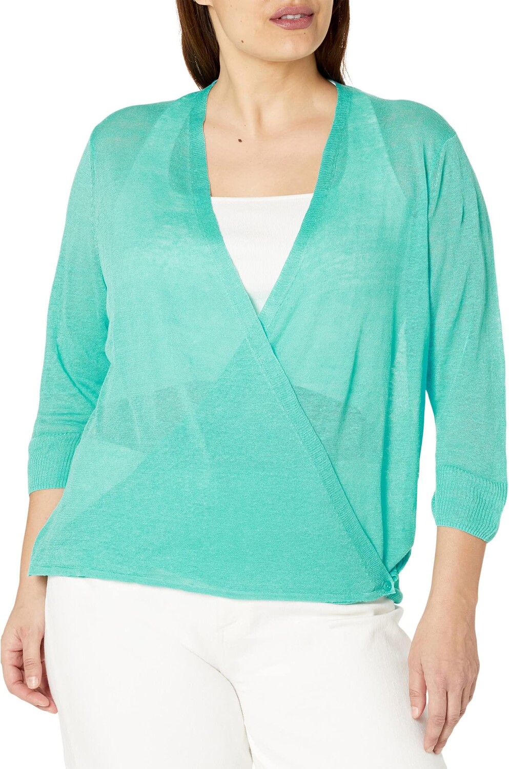 

Свитер Plus Size Four-Way Cardigan NIC+ZOE, цвет Aqua