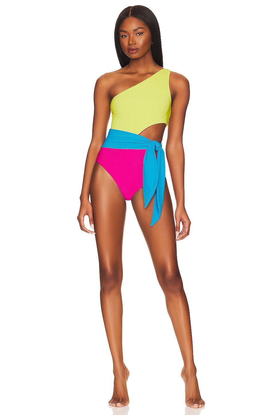 

Купальник BEACH RIOT Carlie, цвет Retro Brights Colorblock