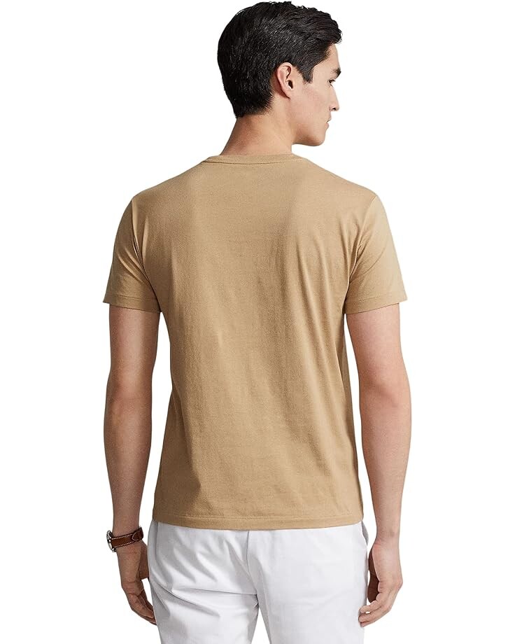 

Футболка Polo Ralph Lauren Classic Fit Jersey Crew Neck T-Shirt, цвет Cafe Tan