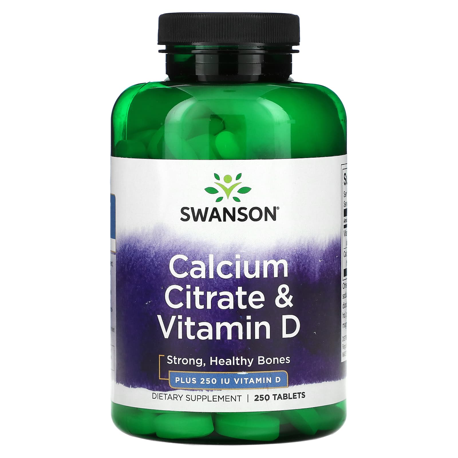 Цитрат Кальция и Витамин D Swanson, 250 таблеток swanson витамин c 250 таблеток