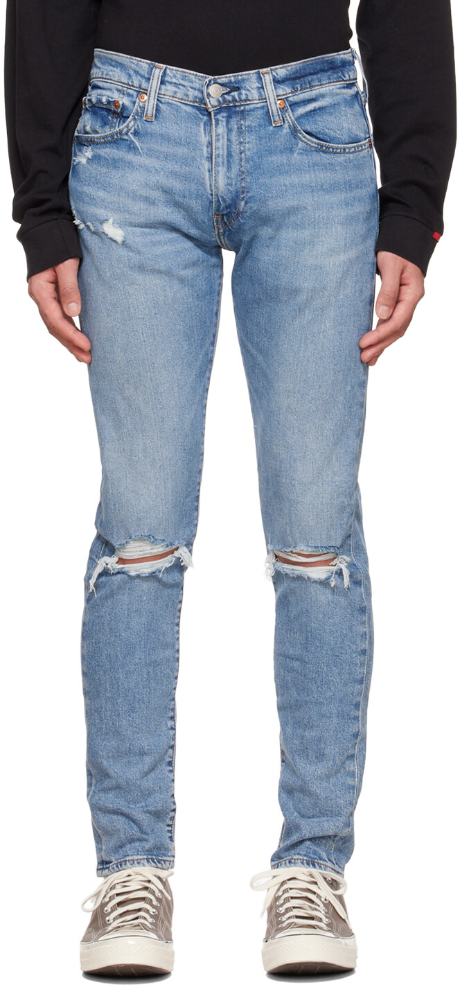 

Синие зауженные джинсы 512 Levi's