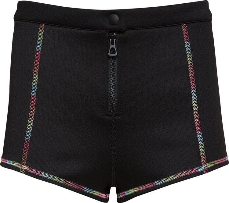 

Шорты Palm Angels Neoprene Surf Shorts 'Black/White', черный