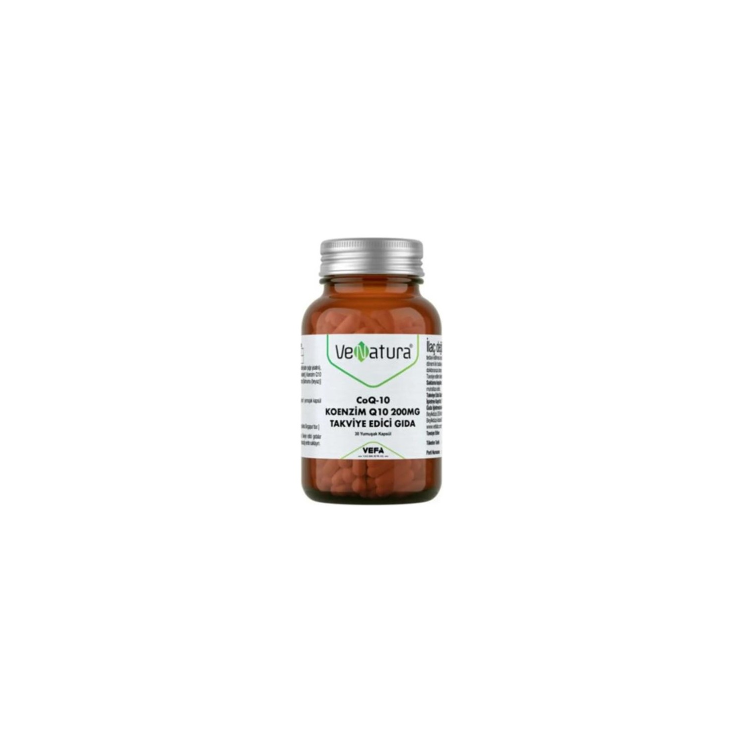 Коэнзим Q10 Venatura, 200 мг, 30 капсул natrol coq 10 200 мг 45 мягких желатиновых капсул