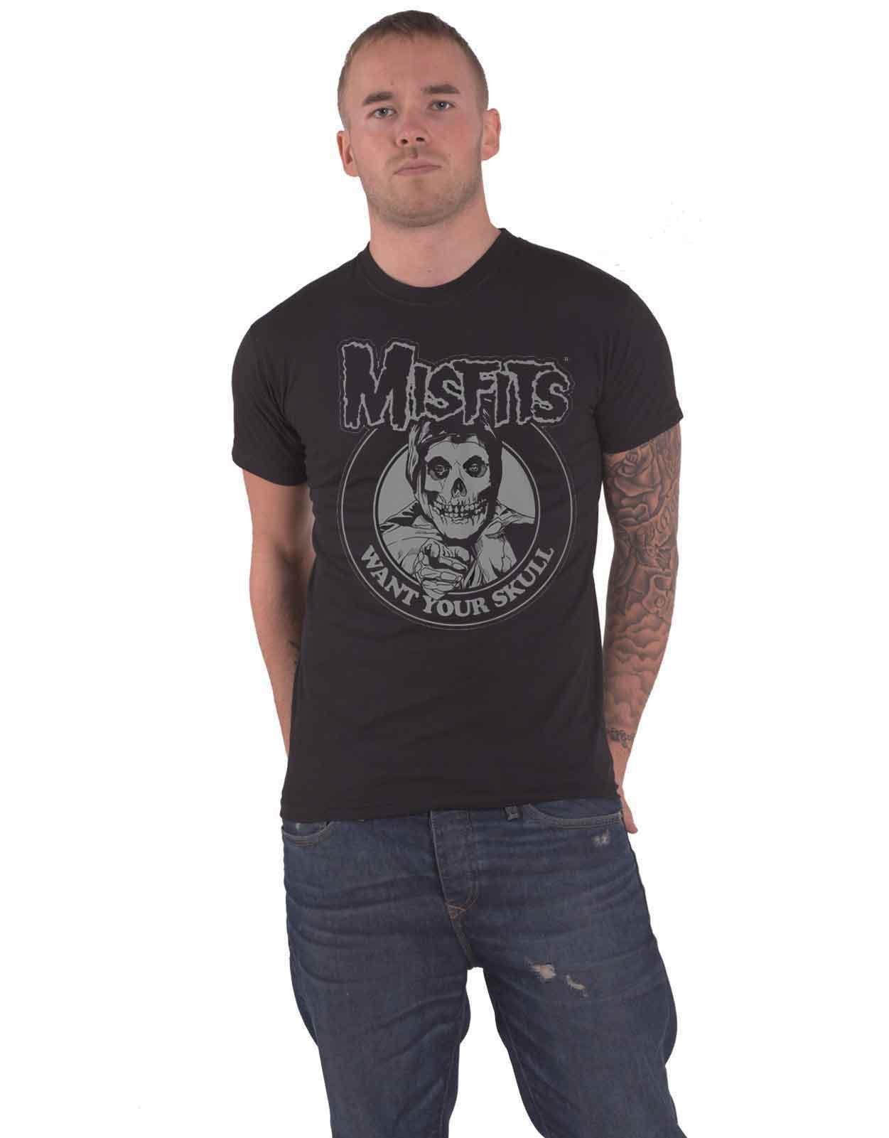 Хочу футболку с черепом Misfits, черный цена и фото