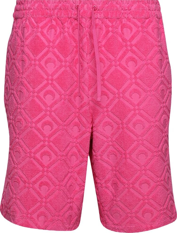 

Шорты Marine Serre Regenerated Sponge Jacquard Sporty Shorts Fuschia, розовый