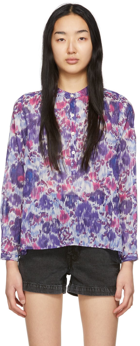

Синяя блузка Мария Isabel Marant Etoile