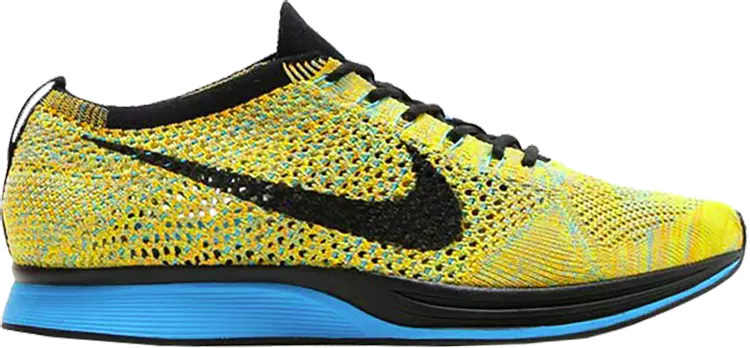 Nike flyknit 2025 racer yellow blue