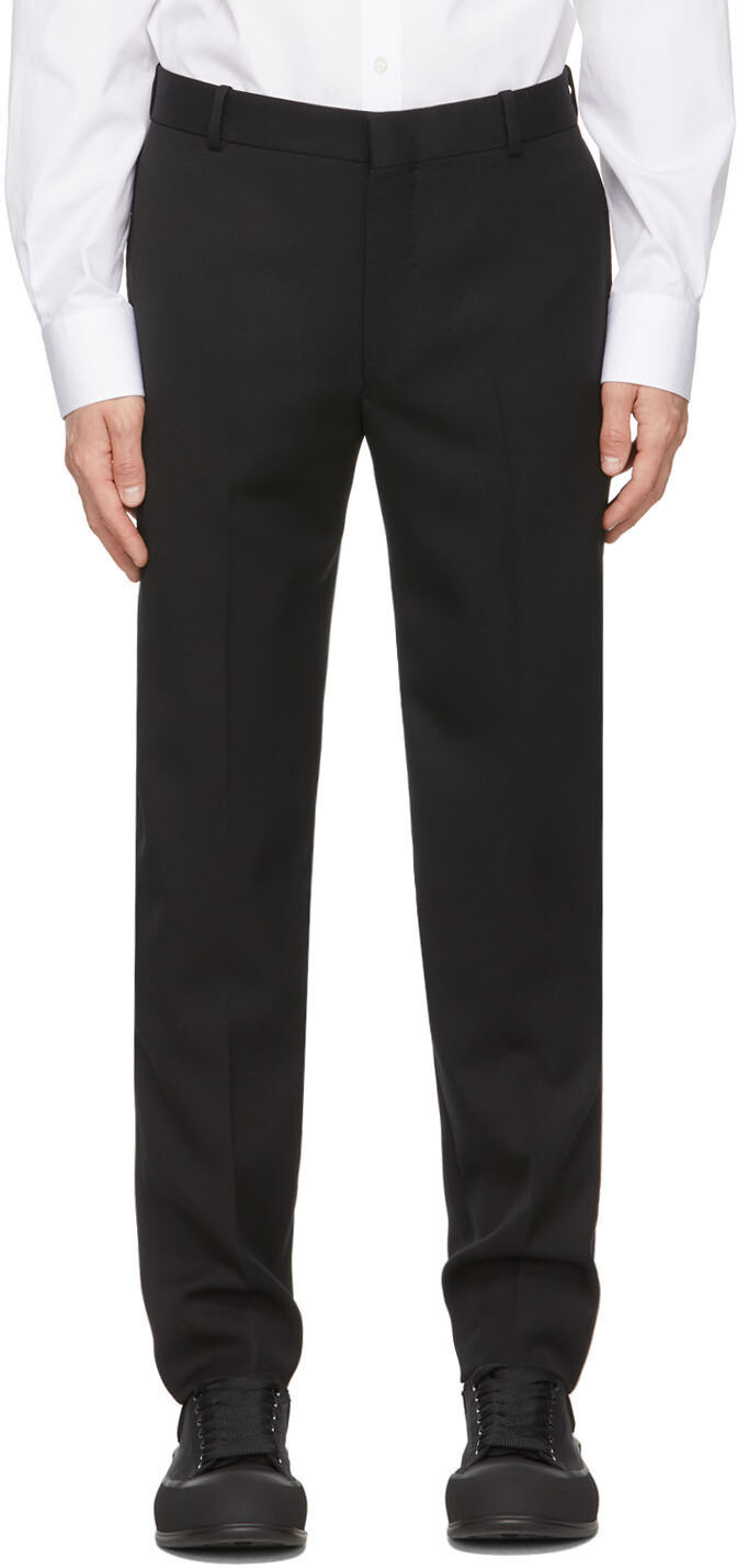 

Черные брюки из устойчивой саржи Cavalry Alexander McQueen