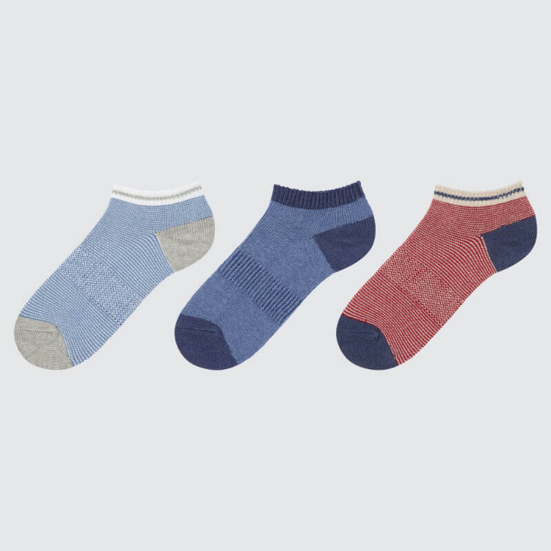 

Набор носков Uniqlo Kids Short (three Pairs), синий/красный