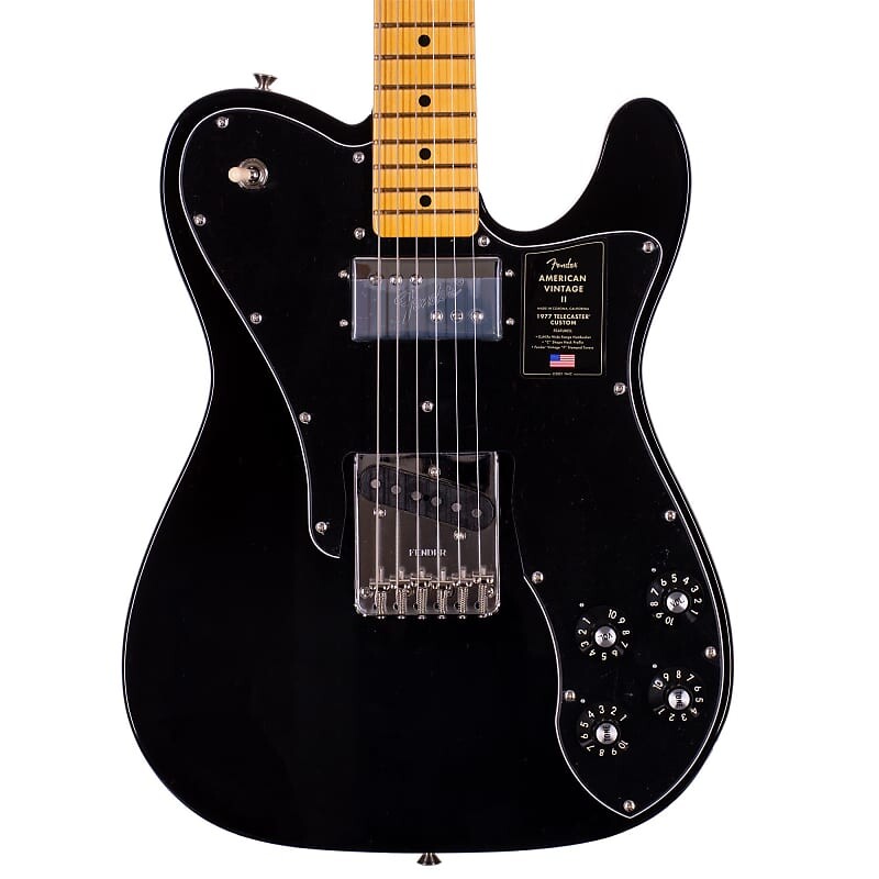 

Электрогитара Fender American Vintage II Limited Edition '77 Telecaster Custom, клен, черный Fender American II Limited Edition '77 Telecaster Electric Guitar, Maple, Black