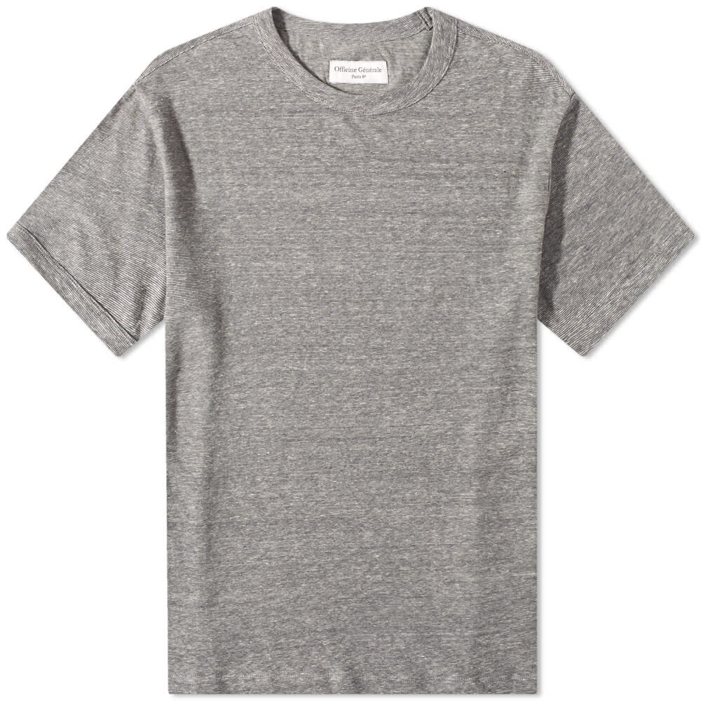 

Футболка Officine Generale Mini Stripe Tee, Серый