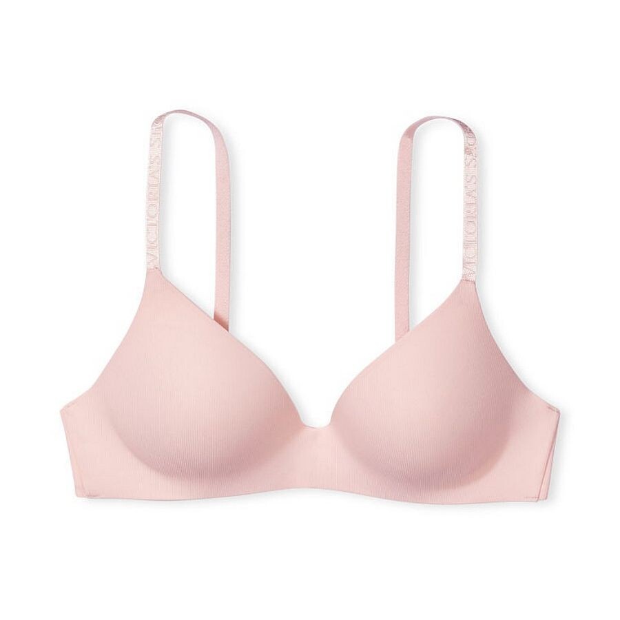 

Бюстгальтер Victoria's Secret T-Shirt Lightly Lined Wireless, бледно-розовый
