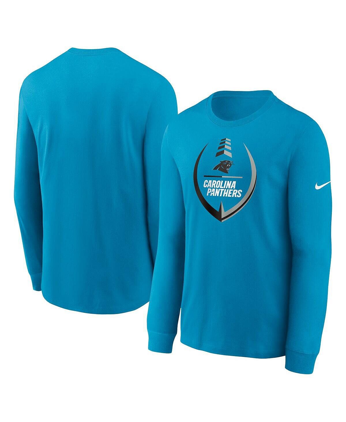 

Мужская синяя футболка с длинным рукавом carolina panthers icon legend Nike, синий