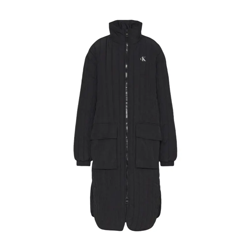 

Куртка утепленная Calvin Klein Jeans Waisted quilted coat, черный