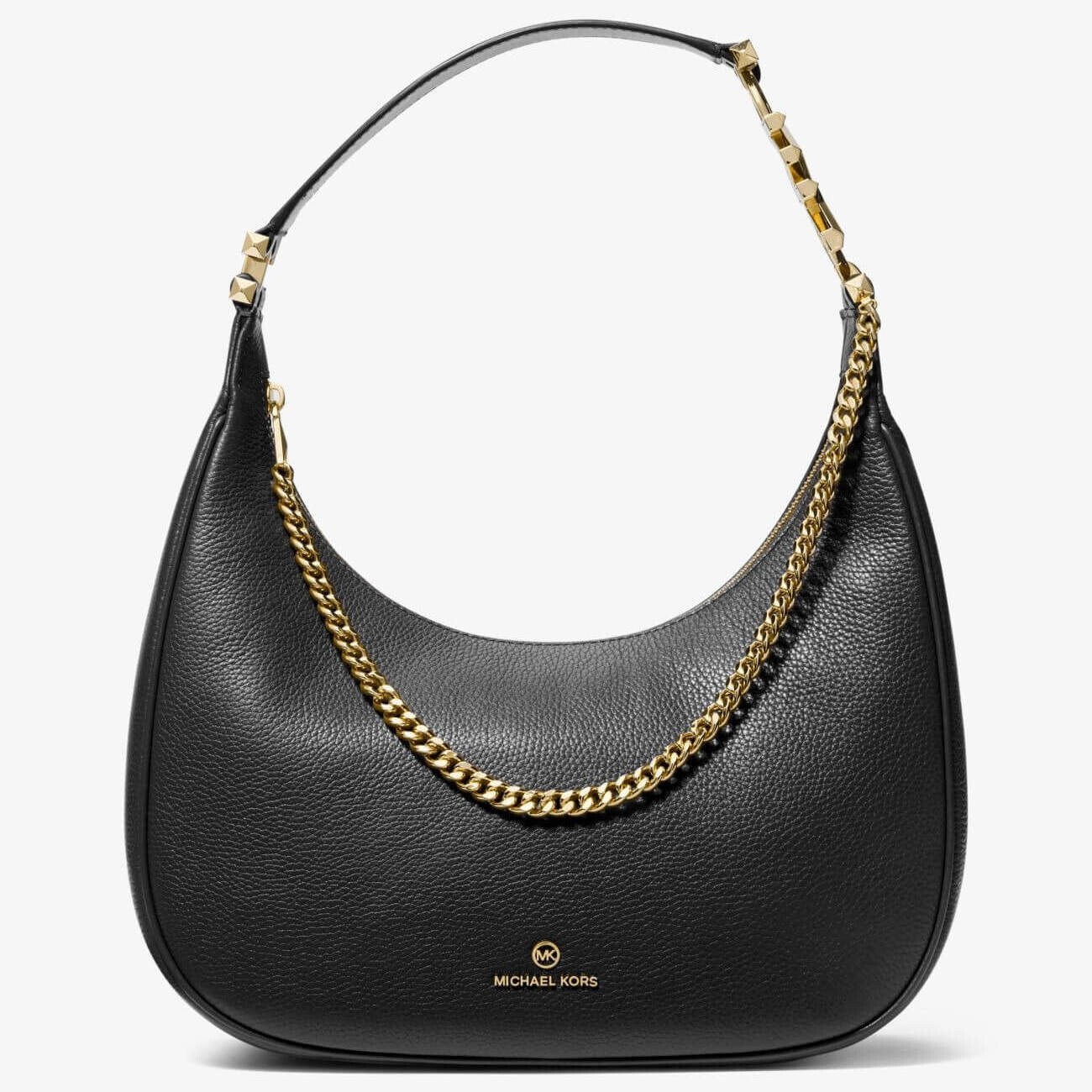 

Сумка Michael Michael Kors Piper Large Pebbled Leather Shoulder, черный