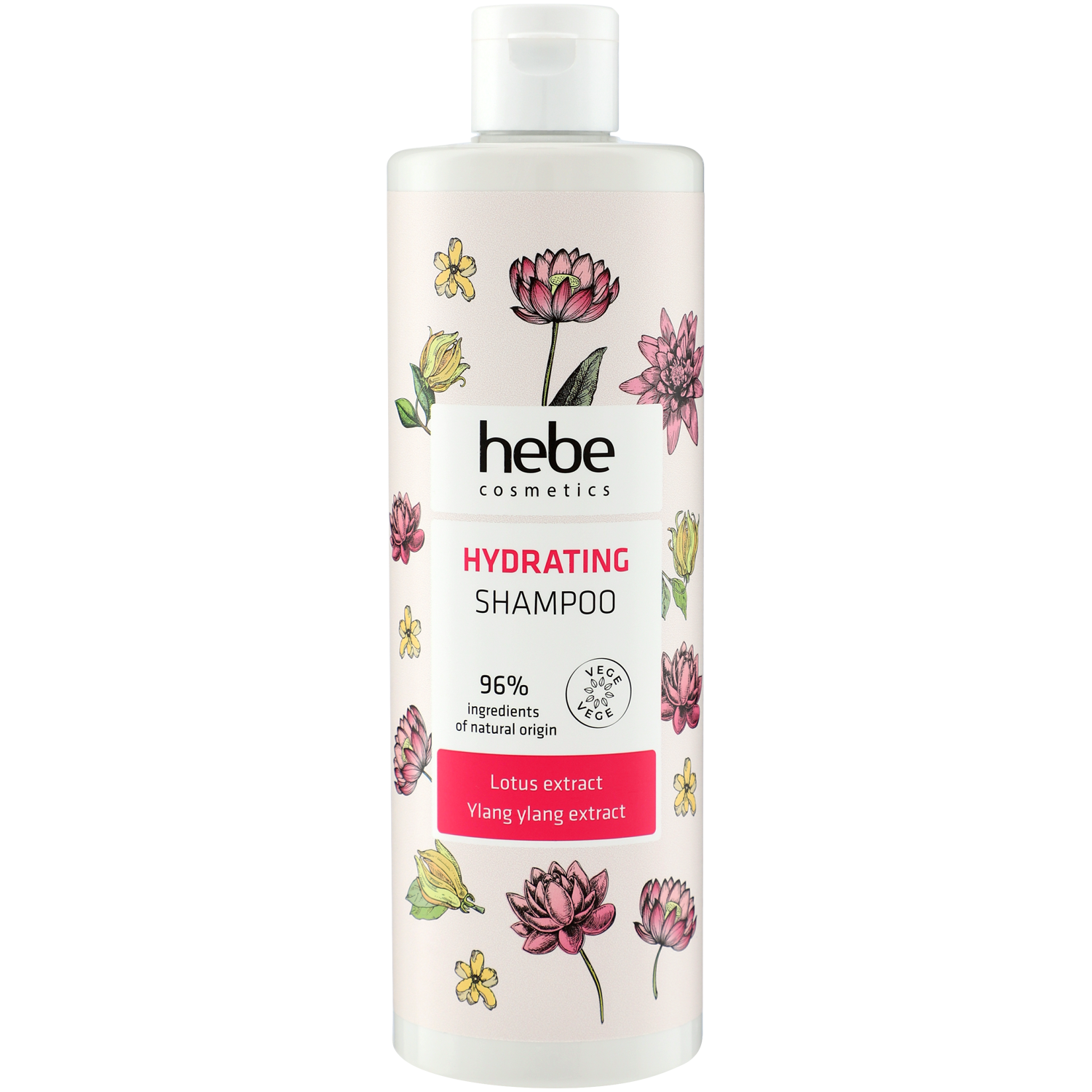 Hebe Cosmetics Hydrating Shampoo увлажняющий шампунь для волос, 400 мл