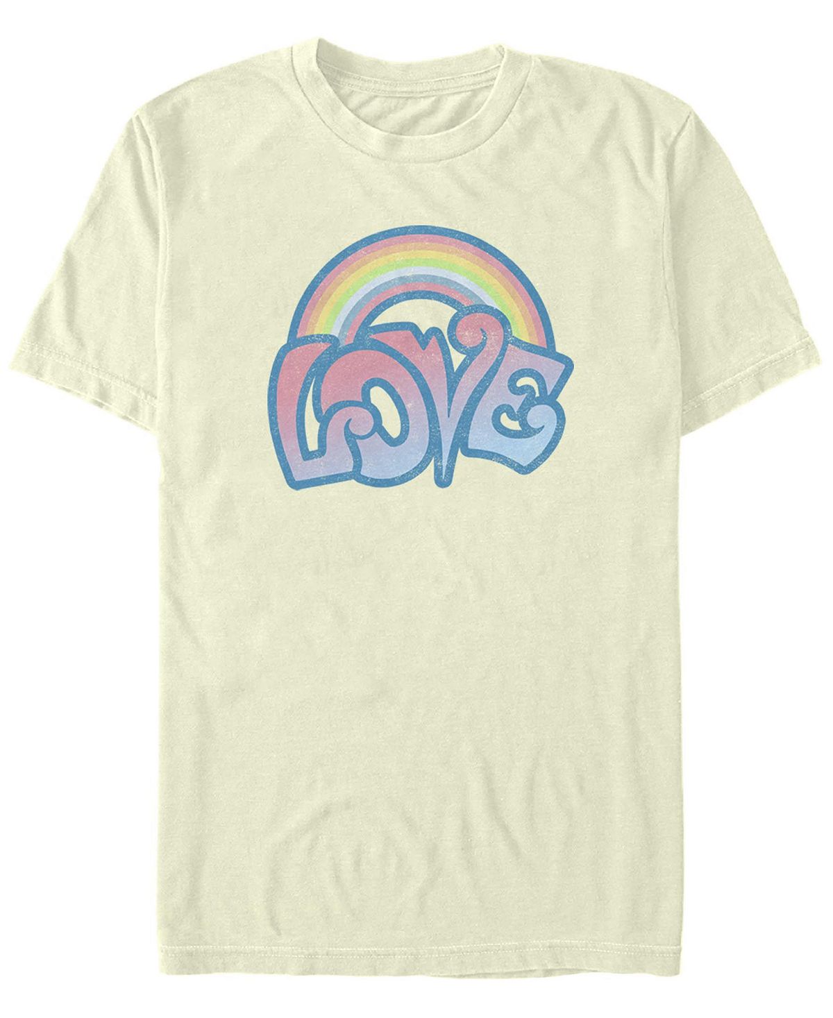 Мужская футболка с круглым вырезом love rainbow с короткими рукавами Fifth Sun мужская футболка с короткими рукавами rainbow monster box up scooby doo fifth sun черный