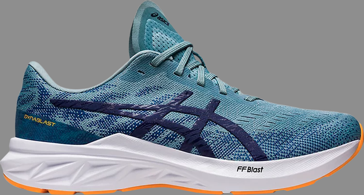 Кроссовки dynablast 3 'light steel deep ocean' Asics, синий - фото