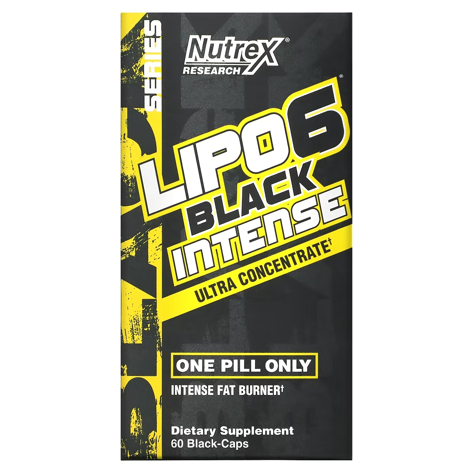 Ультраконцентрат Nutrex Research LIPO-6 Black Intense, 60 капсул nutrex research lipo 6 black stim free ультраконцентрат для снижения веса без стимуляторов 60 черных капсул