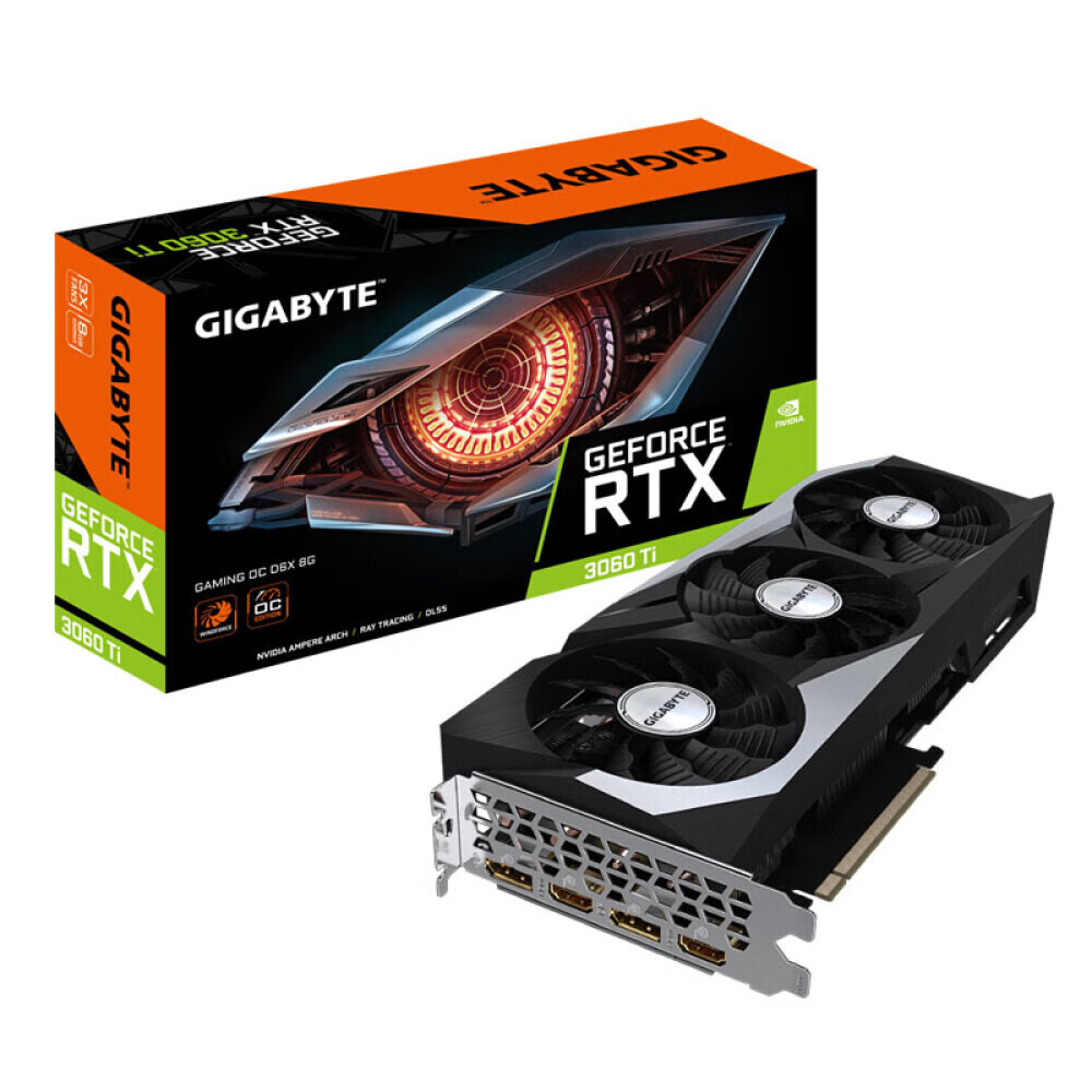 

Видеокарта Gigabyte RTX 3060 Ti Gaming OC 8GB DDR6X