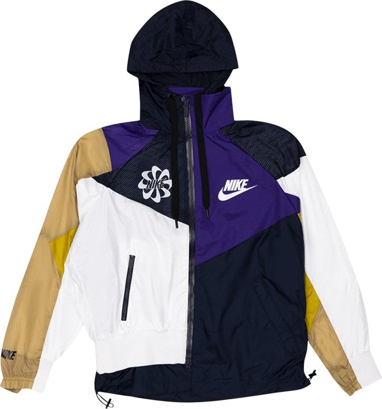 Анорак Nike x Sacai Hooded Anorak 'Obsidian/Court Purple', синий - фото