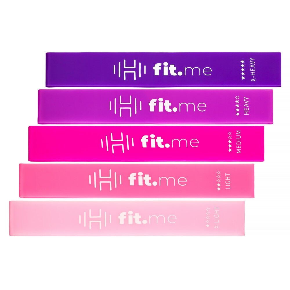 

Fit.me набор: розовые мини-резинки, 5 шт./1 уп.