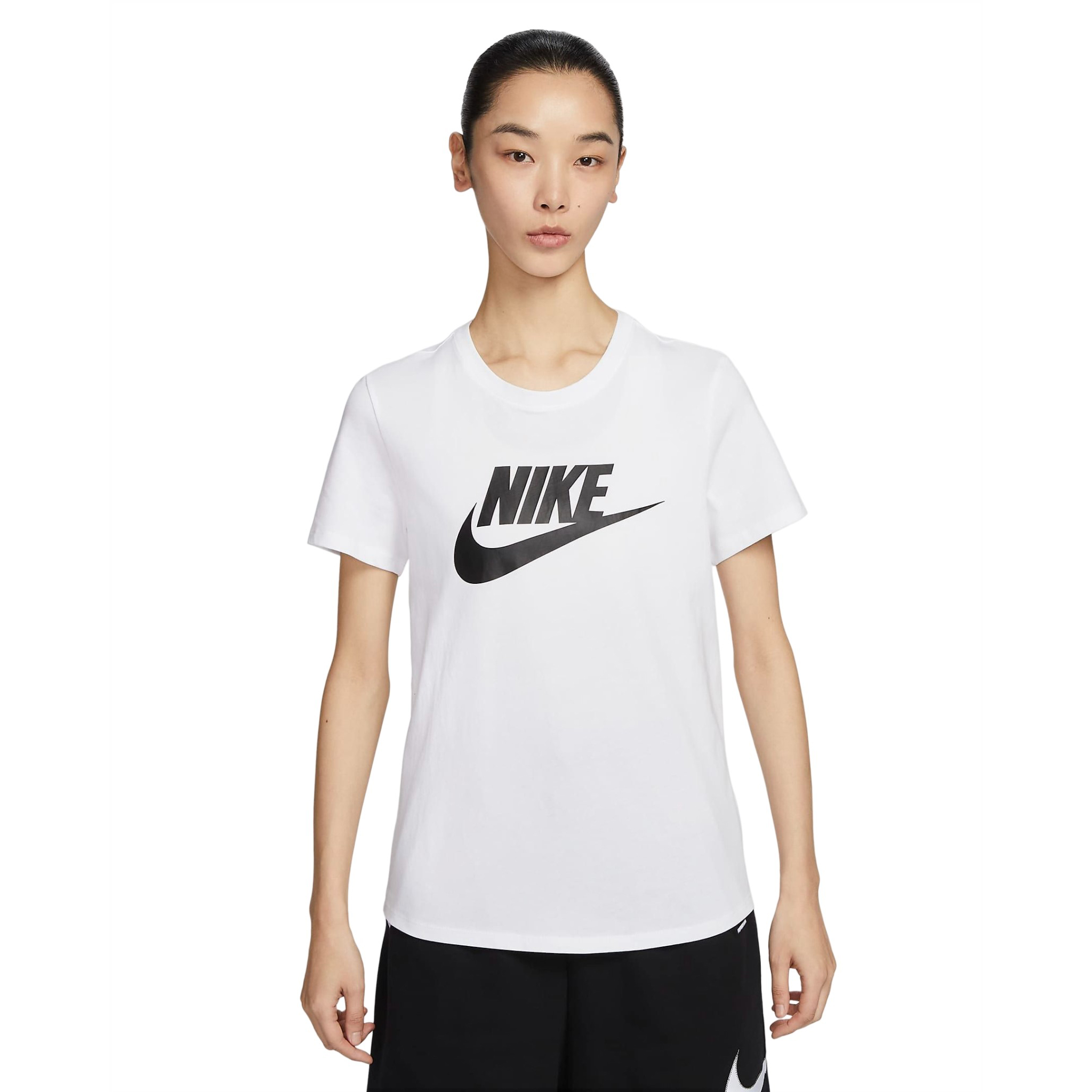 Футболка Nike Sportswear Essentials Women's Logo, белый/черный