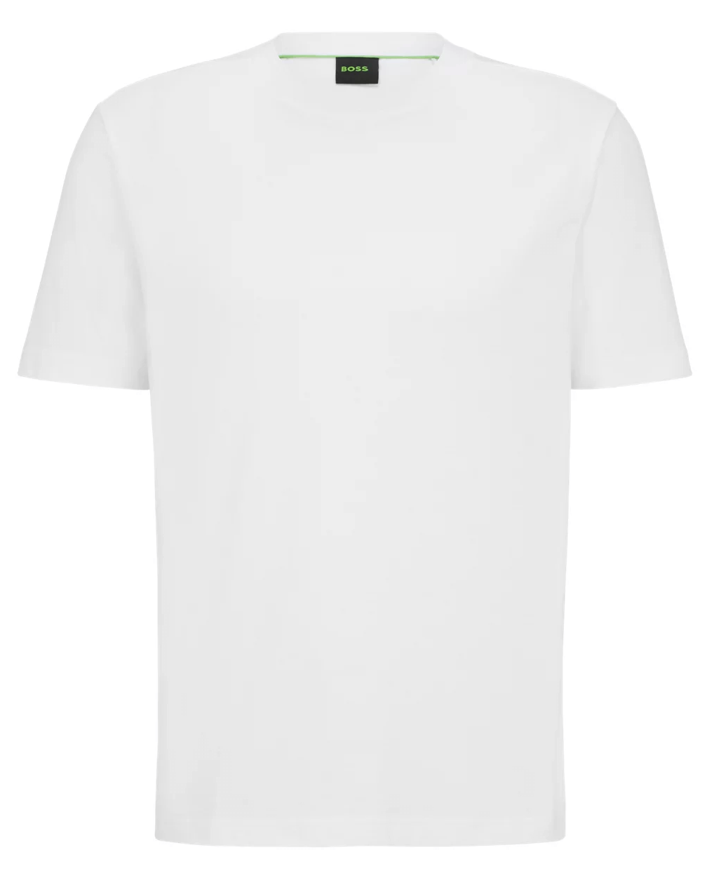Футболка Boss Cotton-jersey With Logo Collar, белый