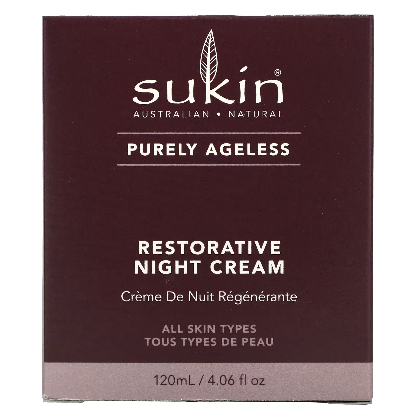 Sukin, Purely Ageless, восстанавливающий ночной крем, 120 мл (4,06 жидк. Унции) sukin purely ageless восстанавливающий крем для кожи вокруг глаз 25 мл 0 85 жидк унции