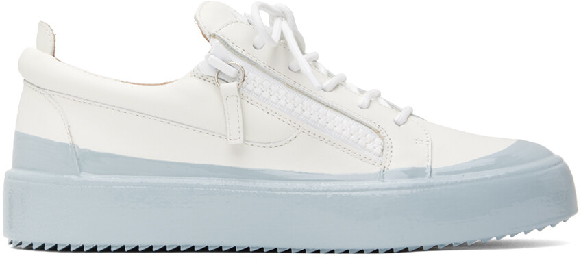 

Бело-синие кроссовки Frankie Match Giuseppe Zanotti