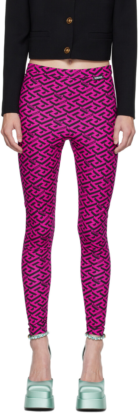 

Розовые леггинсы La Greca Versace