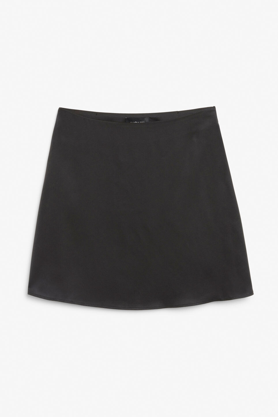 

Атласная мини-юбка Monki, черный