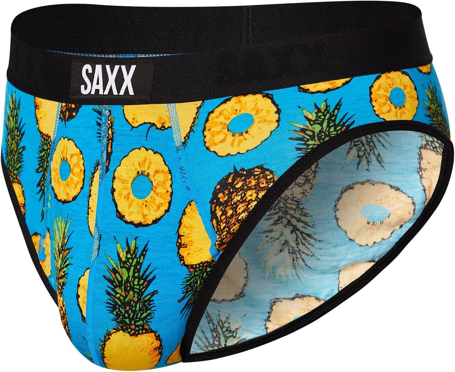 

Трусы Ultra Brief Fly SAXX UNDERWEAR, цвет Polka Pineapple/Blue