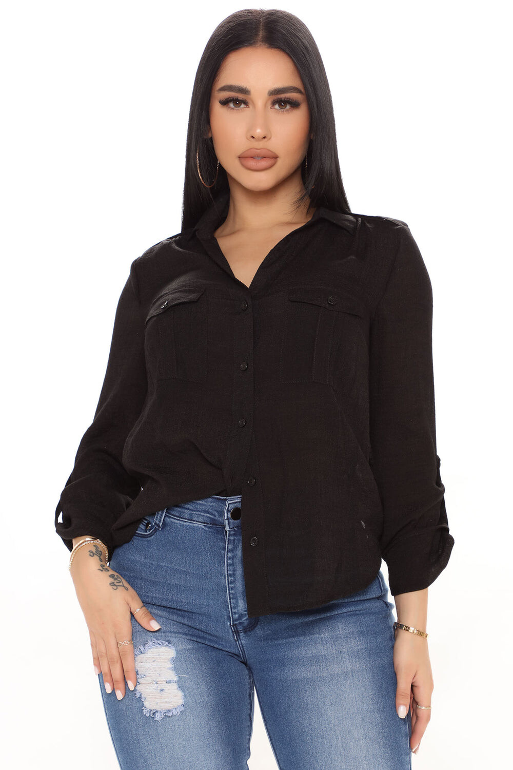 

Рубашка Fashion Nova MT2037, черный