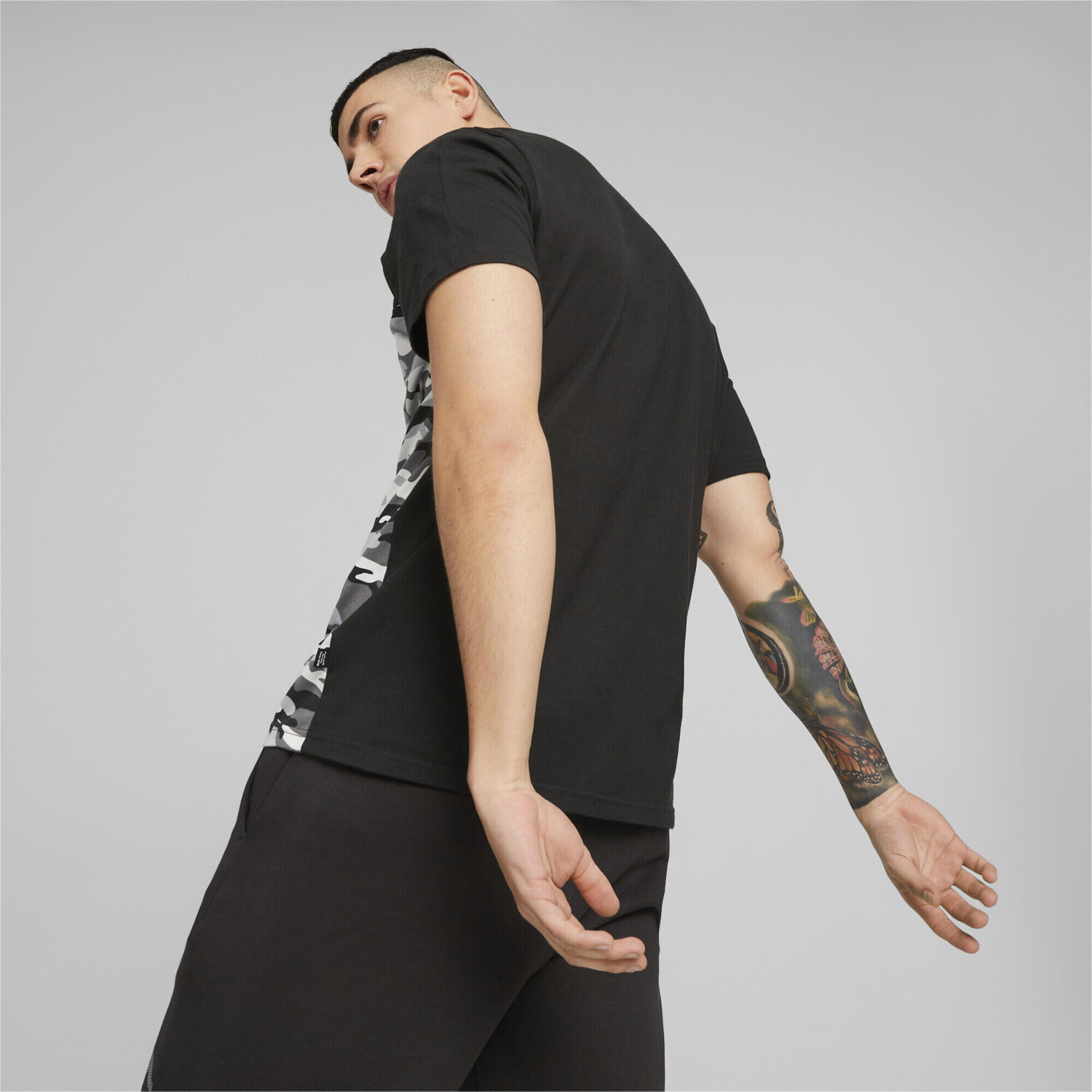 

Футболка Puma Essential Block, черно-серый