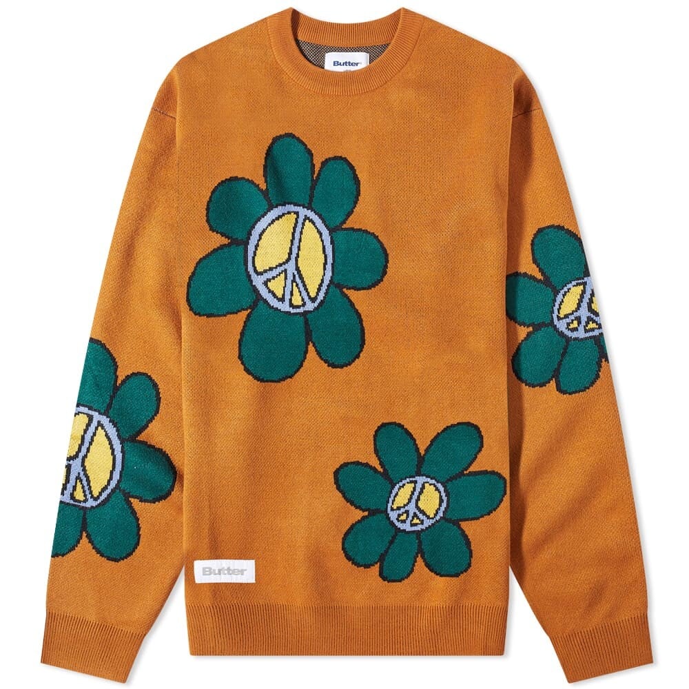 

Джемпер Butter Goods Flowers Crew Knit