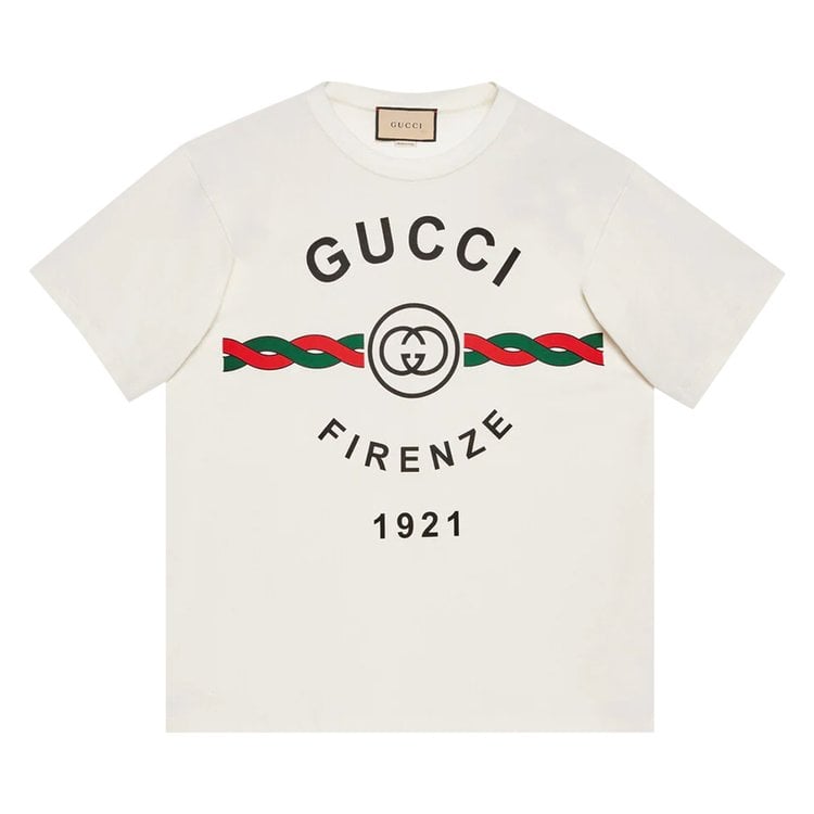 Футболка Gucci Firenze 1921 T-Shirt White, белый - фото